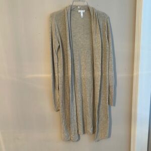 Leith Cream Tan Cardigan Sweater Long Open Front